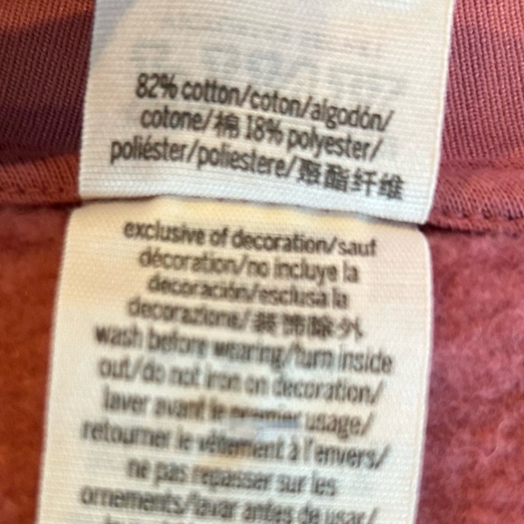 Victoria’s Secret Pink Fleece V Neck Pullover-Soft Begonia-Sz. M NWT💗 - Picture 5 of 5